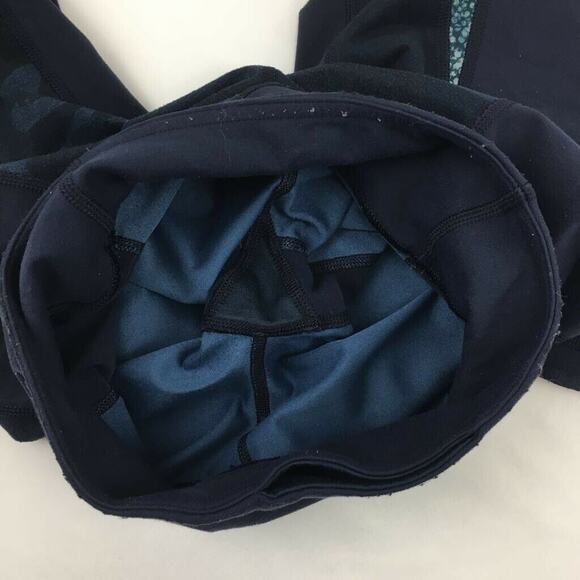 Lululemon Wunder Under Crop *Full-On Luon Blue Camo Camouflage Low Rise Size 2 - Picture 8 of 11